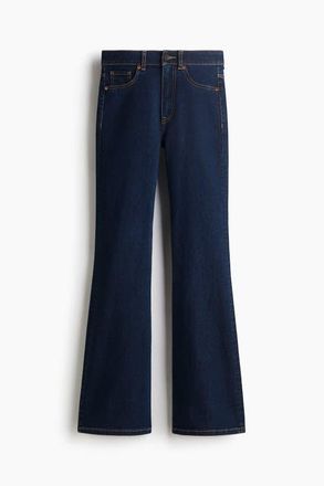 H&M Flared High Jeans in Dark Denim Blue at Nordstrom, Size 22