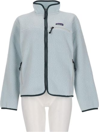 Patagonia Textured Fleece Jacket With High Collar And Zippered Pockets