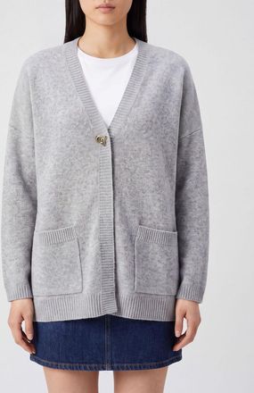 Fabiana Filippi Cardigan in puro cashmere con charm Knot e tasche a toppa
