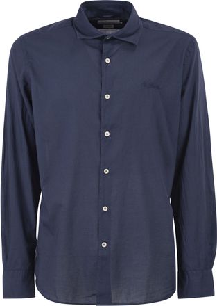 MC2 Saint Barth Cotton Poplin Shirt With Embroidered Logo