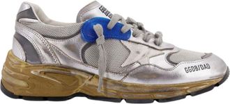 Golden Goose Silver Running Sneakers