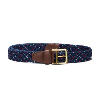 Nike Mens Tour Stretch Woven Belt in Blue | 11325-921