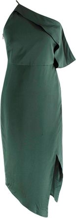 Michelle Mason One-Shoulder Silk Midi Dress Size XS
