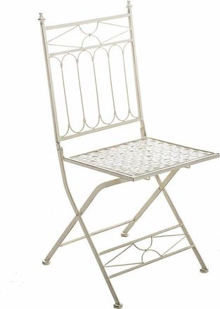 Clp Sedia Giardino Asina in Ferro crema antica