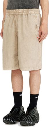 Diesel Treated nylon shorts - Shorts - Man - Beige