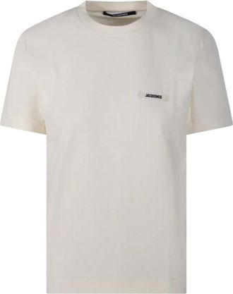 Jacquemus Le Tshirt Gros Grain MC - Dames - T-shirts - Wit - M - Tops