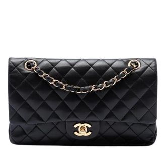 Chanel Pre-owned Classic Double Flap Shoulder Bag - Dames - Pre-owned - Zwart - Maat: ONE Size Leer