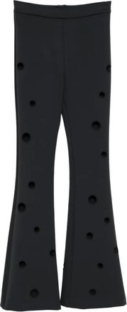 Cynthia Rowley Pantaloni Peekaboo - Nero