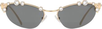 Swarovski SK7016 400487 Womens Sunglasses Gold Size 56