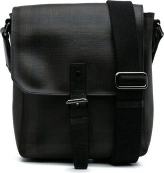 Burberry Pre-owned Cross Body Bags, female, Brown, Size: ONE SIZE Pre-owned Versatile Structured Messenger Bag with Adjustable Strap