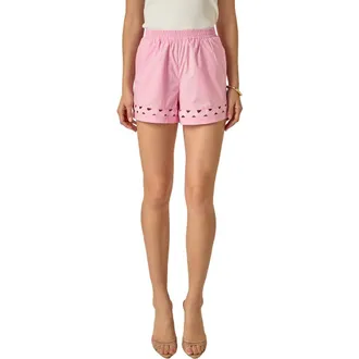 English Factory Rickrack Trim Cotton Shorts in Pink at Nordstrom Rack, Size X-Small