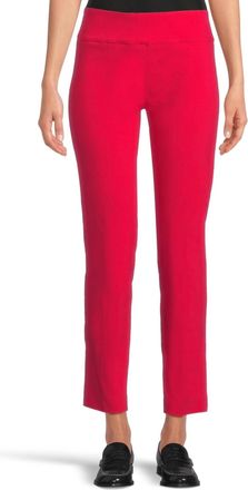 Elliott Lauren Ankle Back Slit Pant In Red