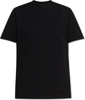 Jil Sander Katoenen T-shirt met ronde hals - Dames - T-shirts - Zwart - XS - Katoen - Tops