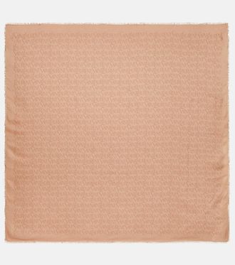 Saint Laurent Printed modal and cashmere scarf