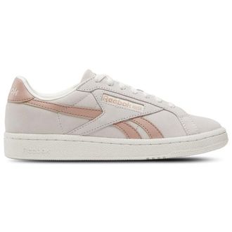 Reebok Womens Club C Grounds UK - Shoes Luxe Grey/Pink Clay/Chalk Size 10.0