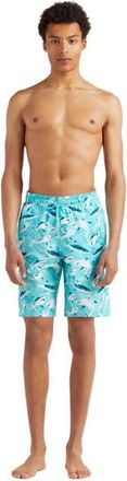 Vilebrequin Mens Requins Light Fabric Board Shorts in Lagon at Nordstrom, Size X-Large