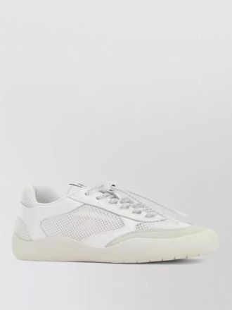 Prada leather mesh speedrock sneakers low top