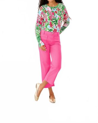 Lilly Pulitzer Salima Crewneck Sweater In Glowing Gardens