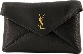 Saint Laurent Tassen, Dames, Zwart, ONE Size, Leer, Cassandre Small Chain Pouch