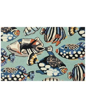 The Rug Market Pattern Fish Toss Indoor/Outdoor Doormat