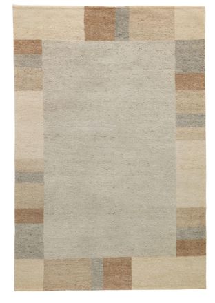 Natur Pur Alfombra de salón anudada a mano - gris 70x140 cm