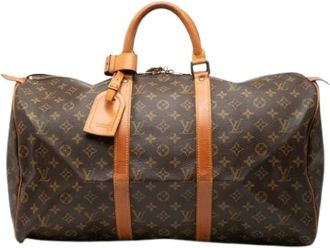 Louis Vuitton Pre-owned Weekend Bags, female, Brown, Size: ONE SIZE Pre-owned Keepall 50