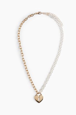H&M Zweifarbige Halskette mit Anh&auml;nger - Gold