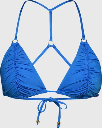 Sunshine 79 Gypset Tri-Slider Shirred Bikini Top