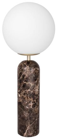 Globen Lighting Tischlampe Torrano &oslash; 20/ H 53 cm - brauner Marmor