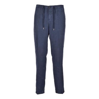 BRIGLIA 1949 Heren, Broeken, Blauw, Maat: S Katoen