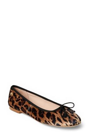 Jack Rogers Bettie Velvet Ballet Flat in Leopard Multi at Nordstrom, Size 5.5
