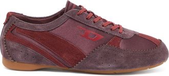 Diesel D-Mile-Flat sneakers with suede overlays - Sneakers - Woman - Red