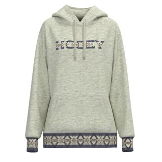 Hooey Womens Quilted Hoodie In Oatmeal