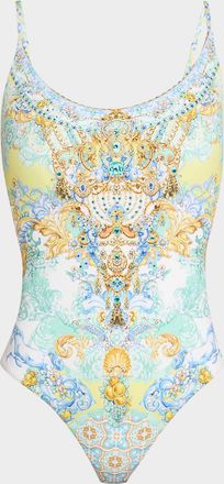 Camilla Dial Up The Tiles Scoop One-Piece Swimsuit