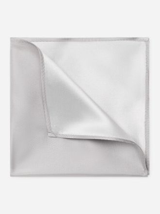 Monti Einstecktuch MONTI TILO, Herren, silber, Seide, Modet&uuml;cher Einstecktuch, aus reiner Seide - handrolliert & festlich elegant