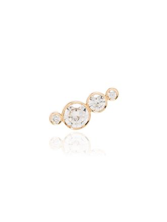 Sophie Bille Brahe 18kt yellow gold Flacon single diamond earring