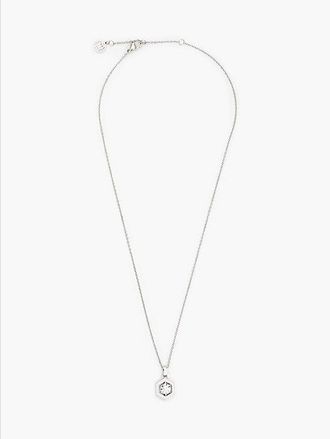 Tommy Hilfiger Stainless Steel Crystal-Embellished Pendant Necklace