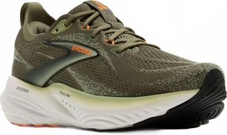 Brooks Mens Glycerin 22 Shoes In Dusty Olive/ Tea/ Orange