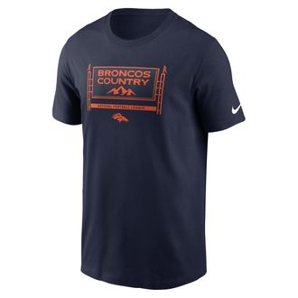 Nike Denver Broncos Local Essential Nike Mens NFL T-Shirt in Blue | N19941S8W-7MT