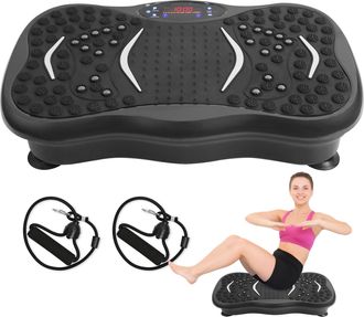 OEM M&aacute;quina De Ejercicios Con Plataforma Vibratoria Para Drenaje Linf&aacute;tico Y P&eacute;rdida De Peso: Plataforma Vibratoria Con Control Remoto Y Bandas De Resiste