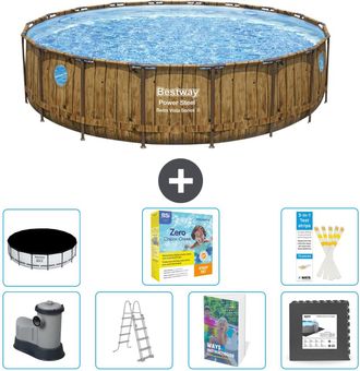 Bestway Piscina Bestway Power Steel Redonda - 549x122 Cm - 8-piezas S607