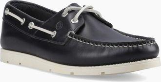 Sperry Top-Sider Mens Sperry Oakland 2 Eye Boat Leather Mens Navy Boat Shoes - Blue - Size: 12