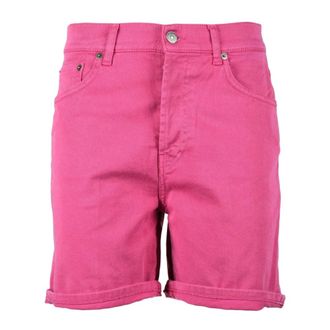 Dondup Katoenmix Stretch Shorts - Dames - Denim shorts - Roze - W26 - Katoen - Korte Broeken