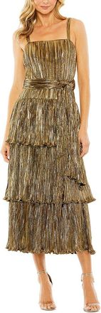 Mac Duggal Ruffle Tiered Buckle A-Line Gown