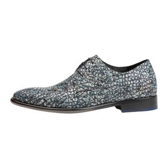 Floris Van Bommel De Netter - Heren - Veterschoenen - Blauw - 44 2/3 EU - Leer - Schoenen