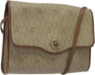 Dior Pre-owned Cross Body Bags, female, Beige, Size: ONE SIZE Pre-owned Vintage Shoulder Bag