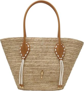 Christian Louboutin Cabata Large Tote - Dames - Handtassen - Beige - ONE Size - Leer - Tassen