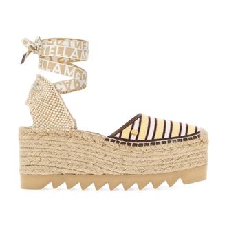 Stella McCartney Gaia Wedges - female - Stella McCartney - Wedges - Beige - 4 UK - Shoes