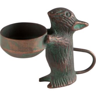 Tag Garden Mouse Tealight Candle Holders in Brown at Nordstrom