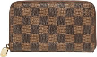 Louis Vuitton Pre-owned Wallets, female, Brown, Size: ONE SIZE Pre-owned Zippy Compact Wallet